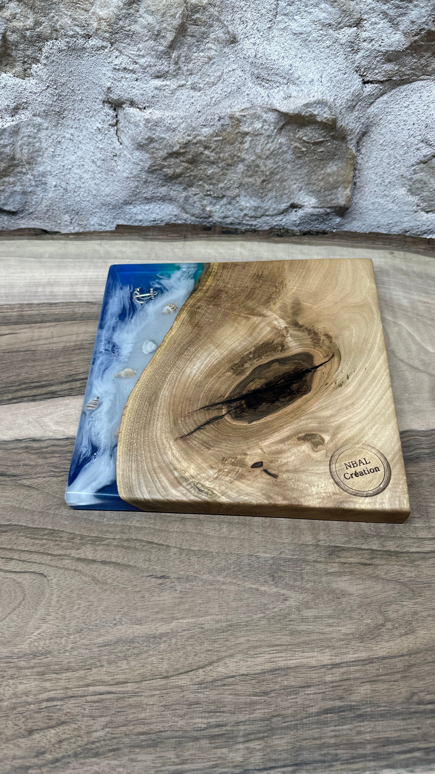 Dessous de plats résine et bois