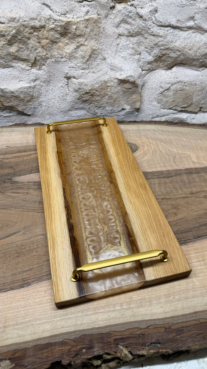 Petit plateaux chêne et résine