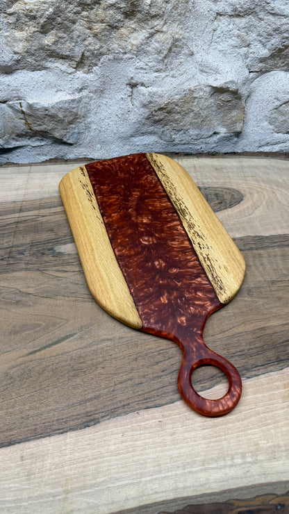 Planches apéritives en chêne/ Résine époxy