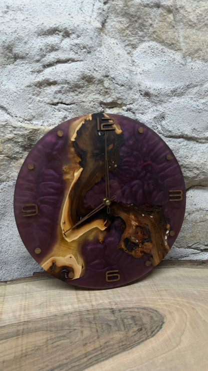 Horloge en orme noir