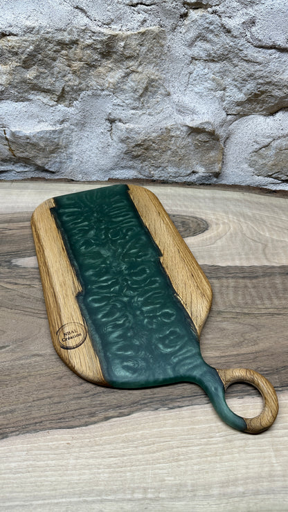 Planches apéritives en chêne/ Résine époxy