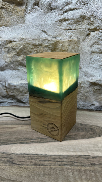 Lampe noyer/résine époxy