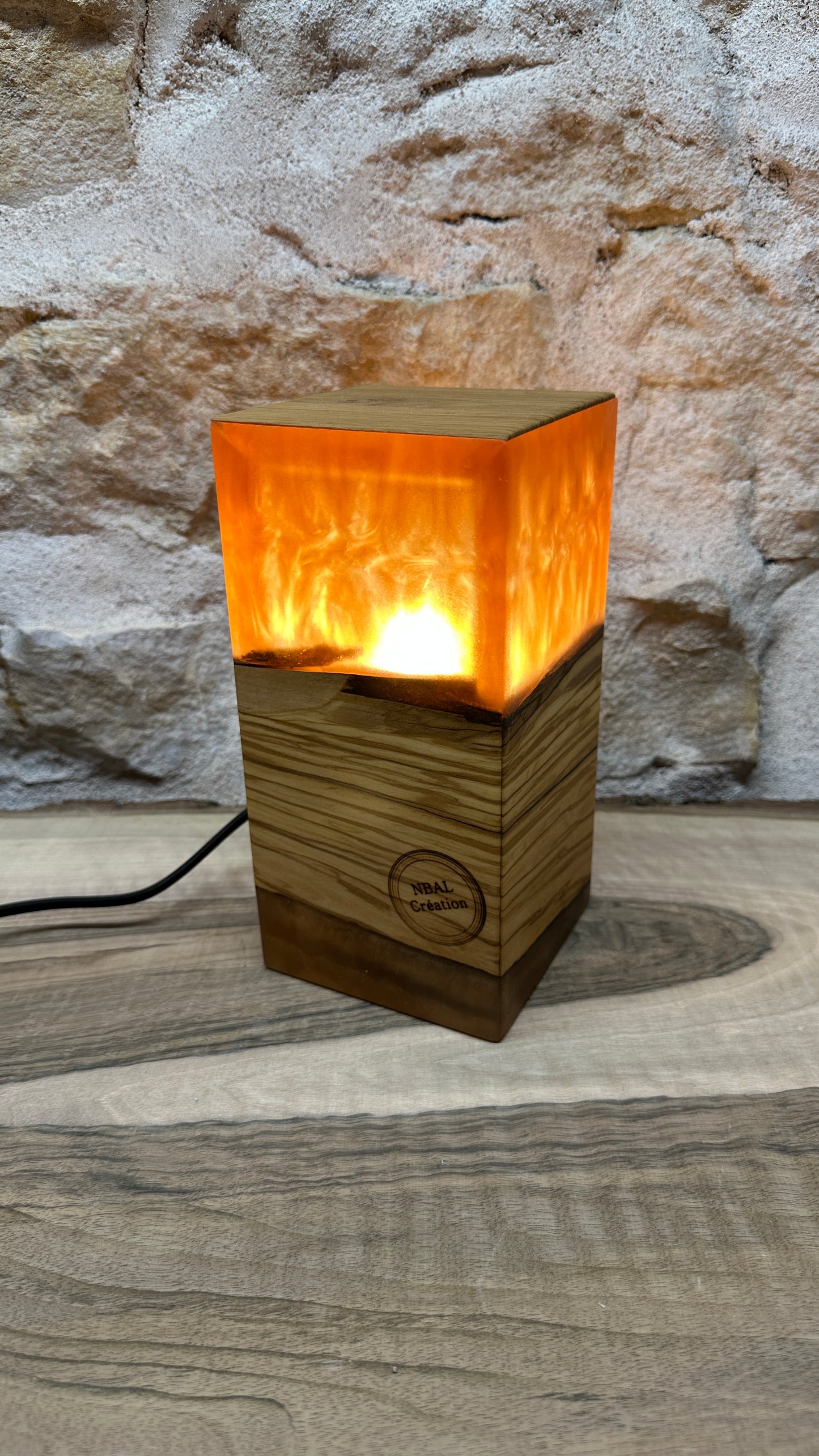 lampe Olivier/résine époxy