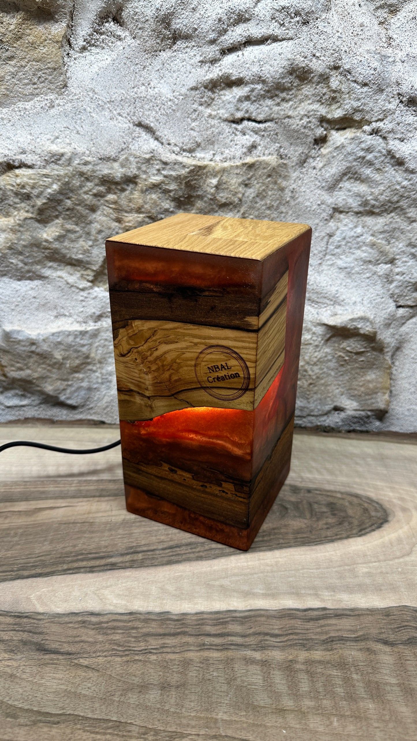 lampe Olivier/résine époxy