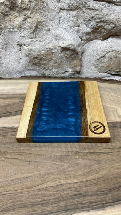 Dessous de plats en chêne/ résine époxy