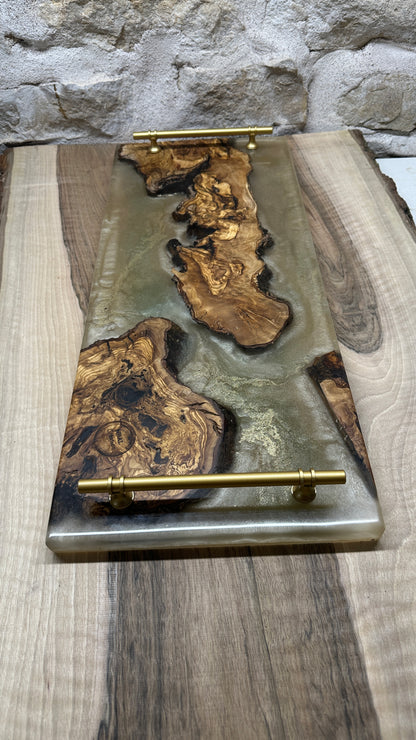 Grand Plateaux résine et bois