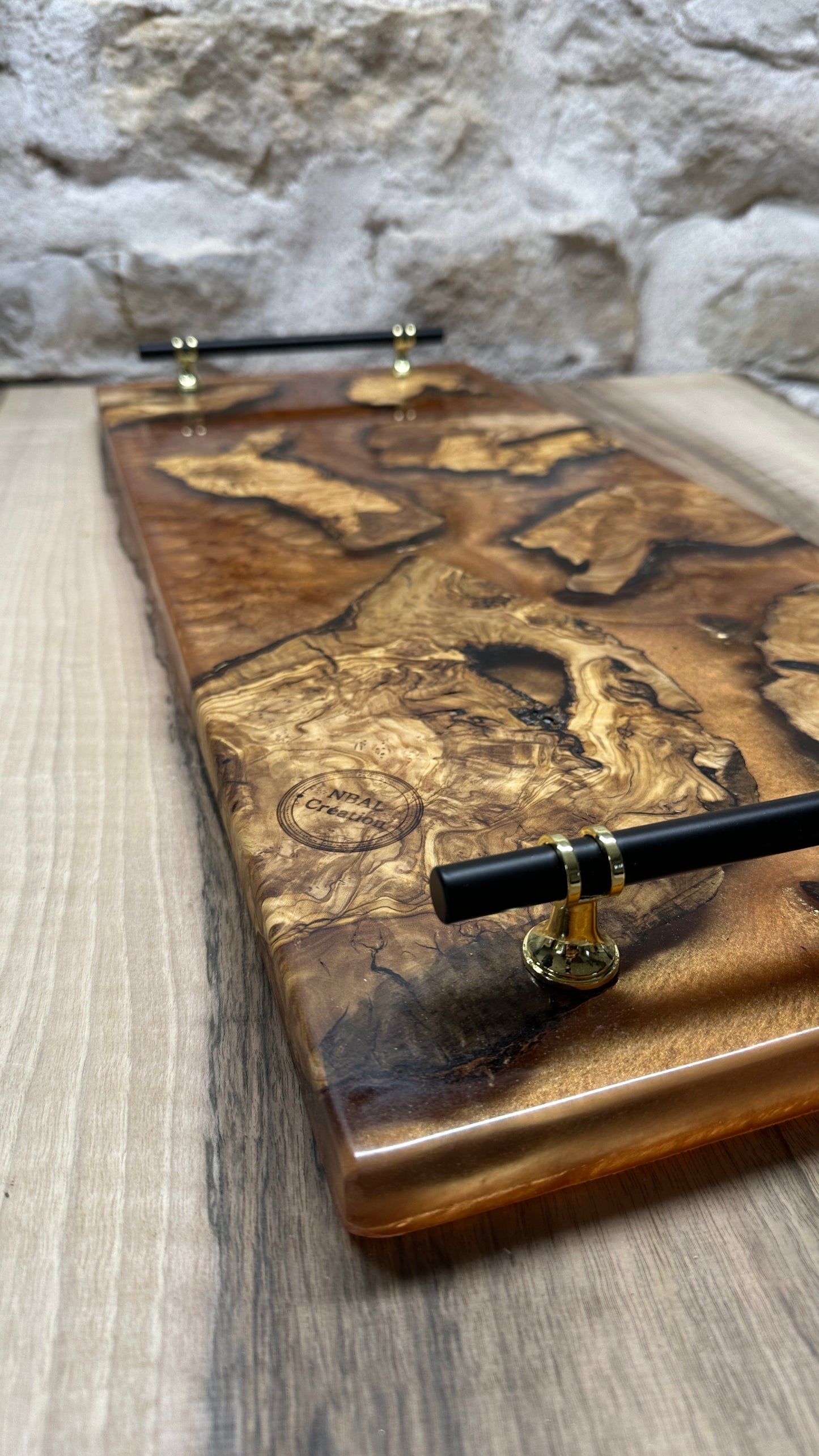 Grand Plateaux résine et bois
